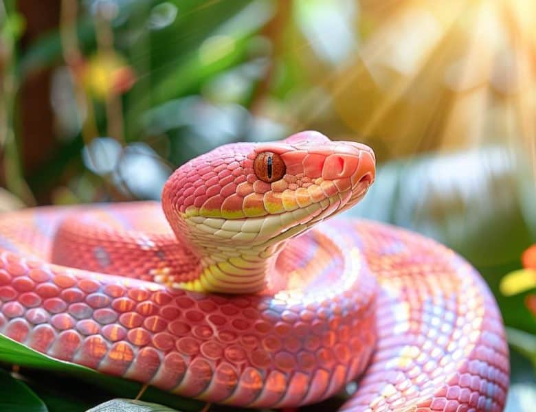 Découvrez le serpent rose : espèces, habitat et faits surprenants