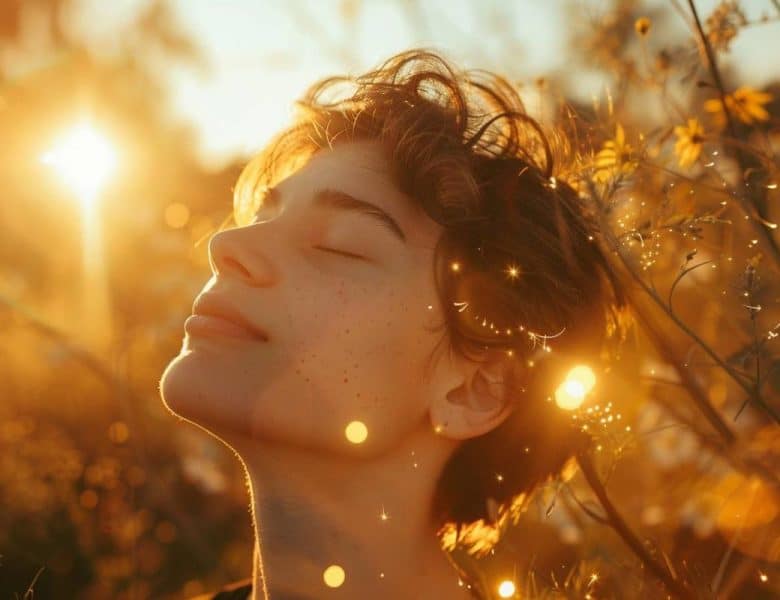 Flashs lumineux avec les yeux fermés : spiritualité et significations