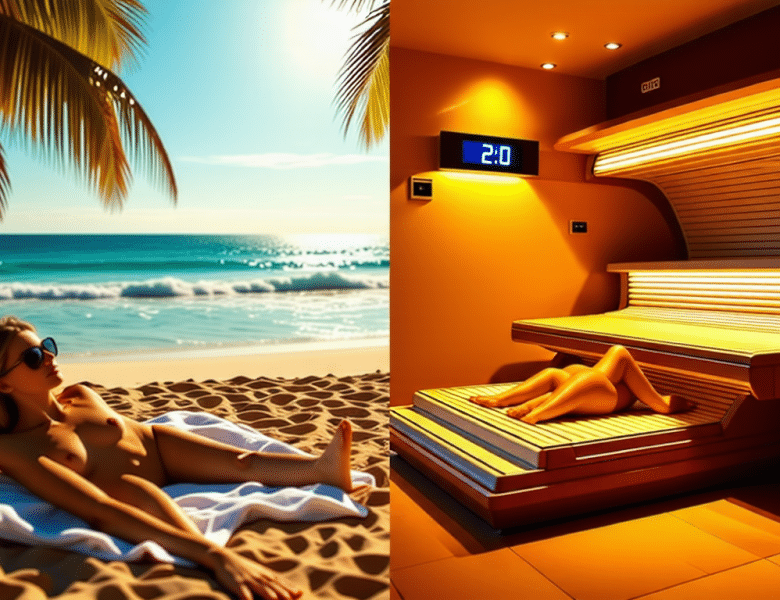 Combien de temps au soleil équivaut à 20 minutes d&rsquo;UV en cabine ?