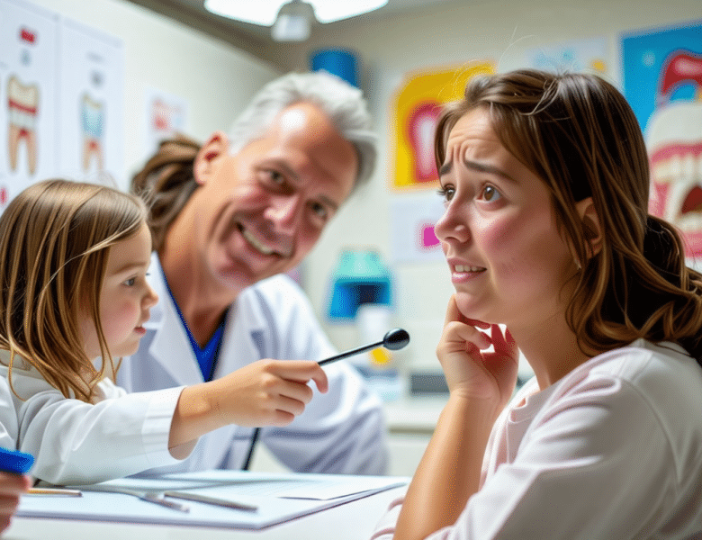 Que faire quand une dent pousse derrière une dent de lait ?
