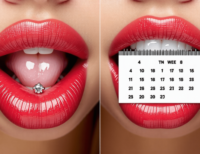 Combien de temps faut-il pour la cicatrisation d&rsquo;un piercing à la langue ?