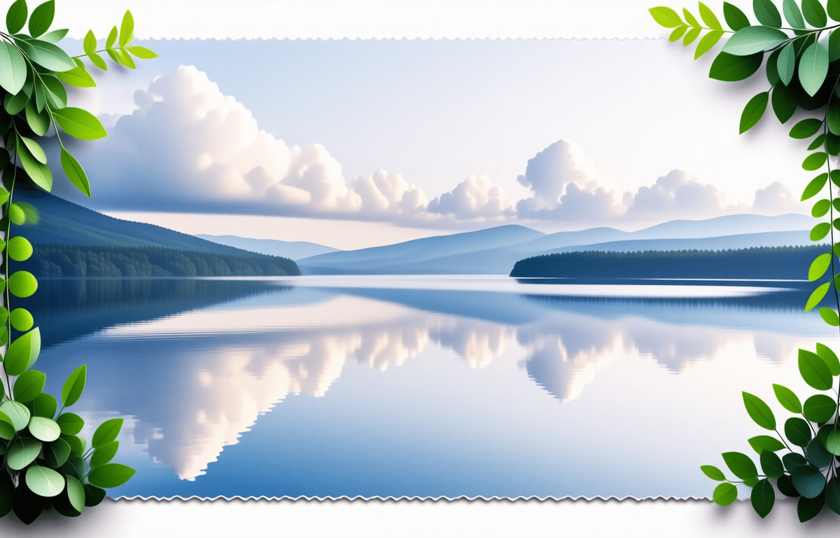 Créer un espace de calme dans une feuille de papier