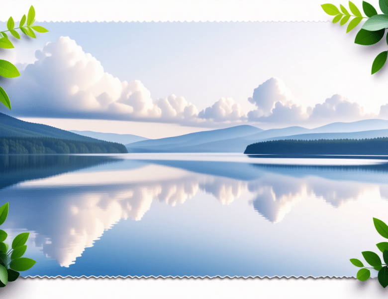 Créer un espace de calme dans une feuille de papier