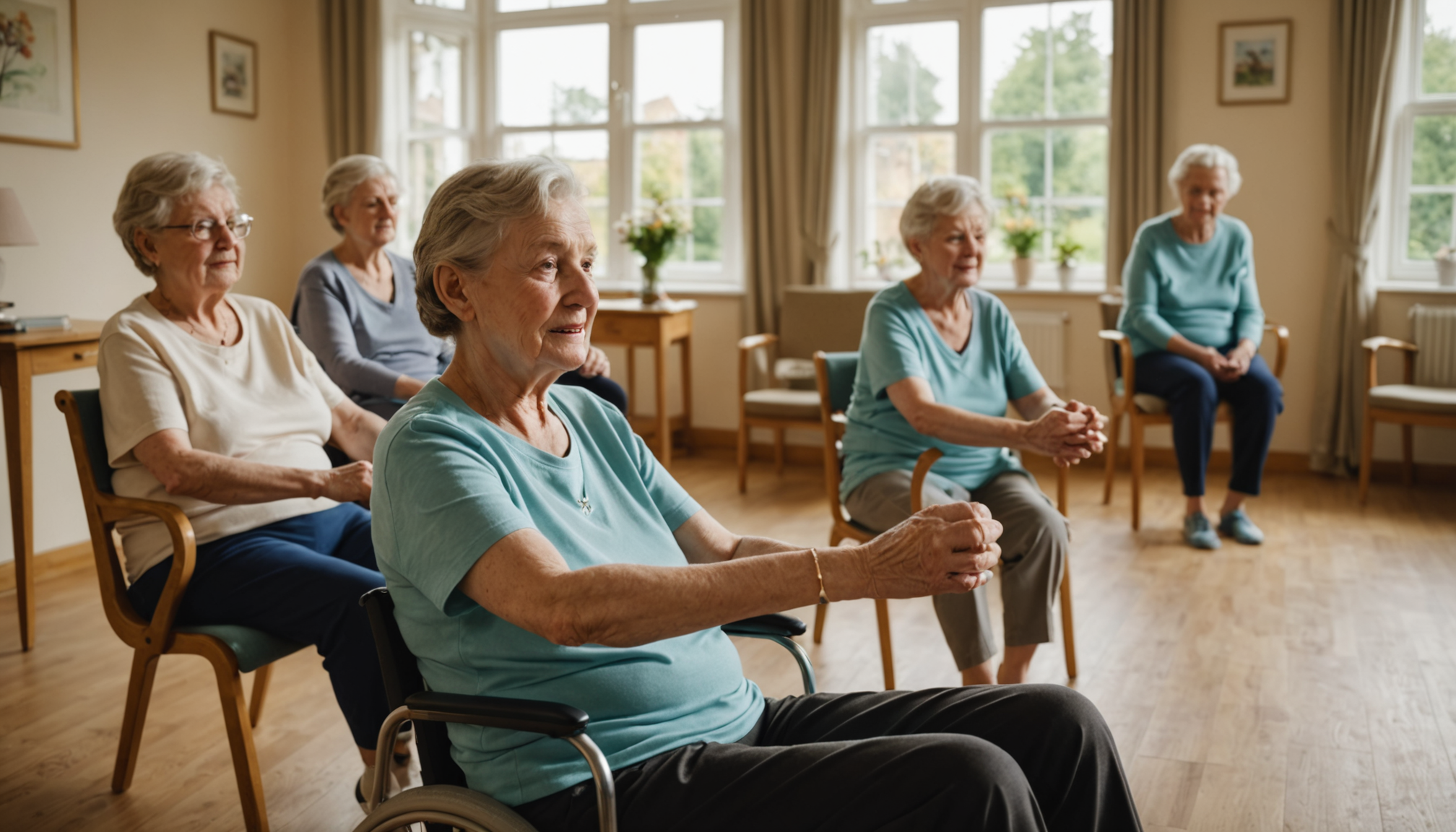Illustration : ge l&eacute;ger pour les r&eacute;sidentes qui le souhaitent &mdash; favoriser le bien-&ecirc;tre physique et mental des r&eacute;sidents en ehpad
