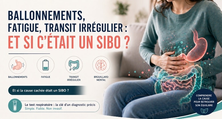 Ballonnements, fatigue, transit irrégulier : et si c’était un SIBO ?